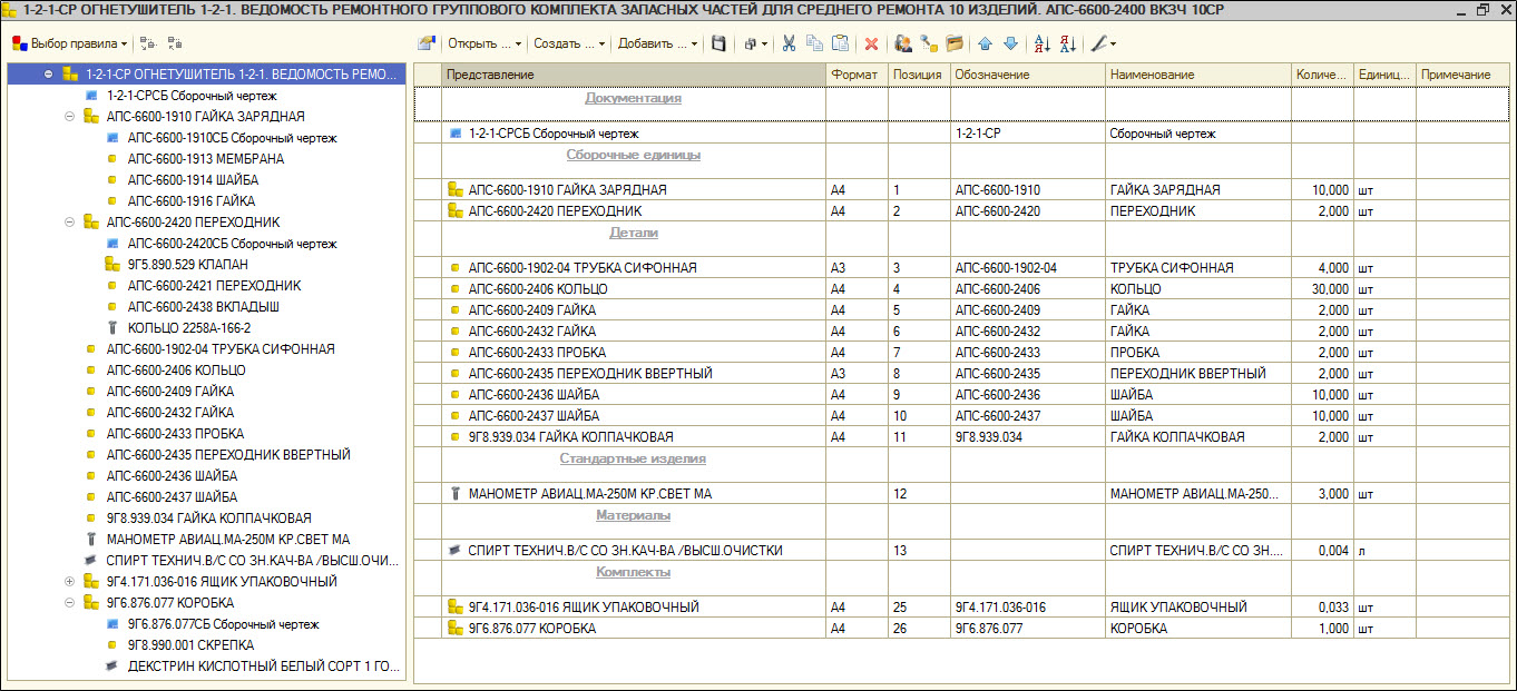 Пример ЭСИ, полученной из Omega